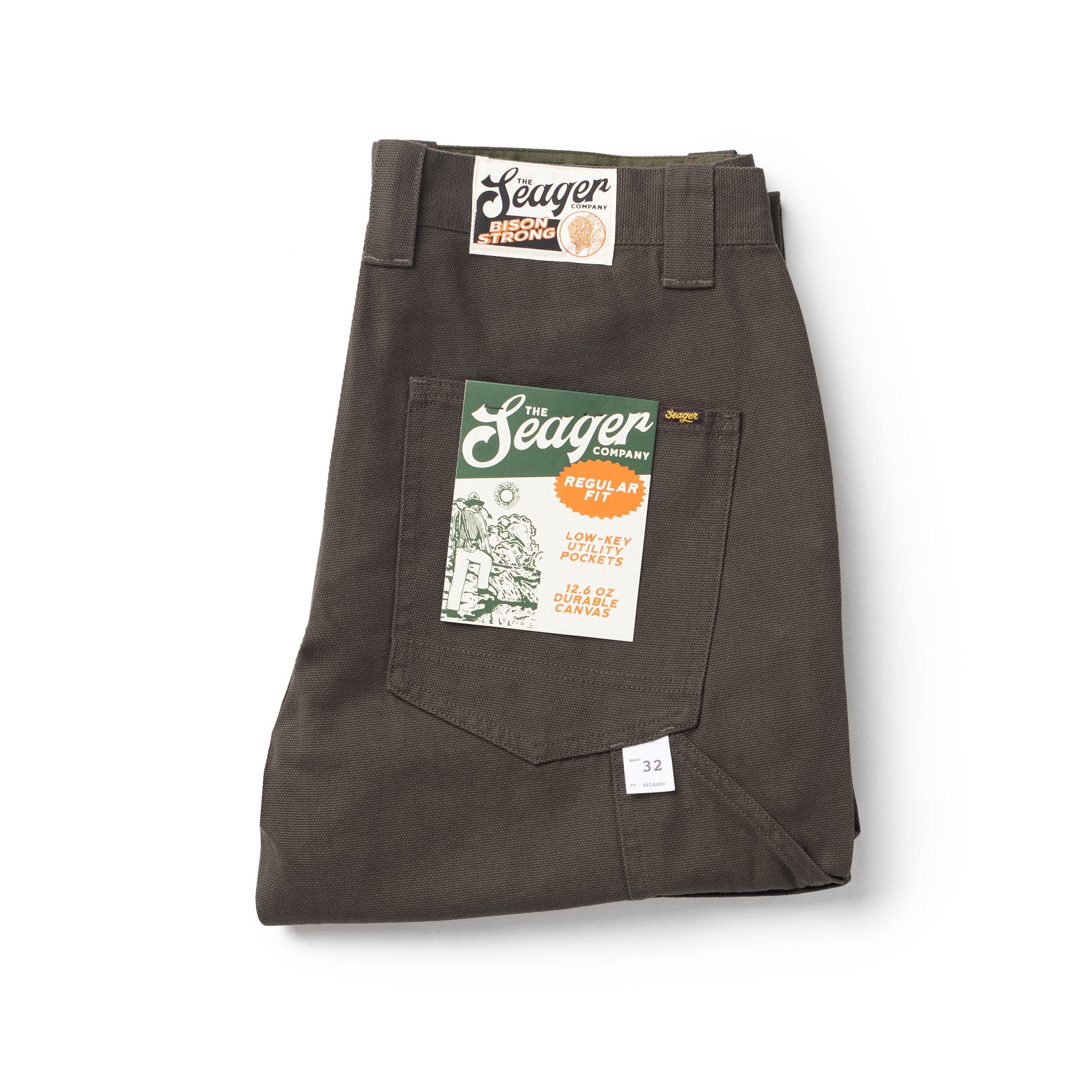 Bison Canvas Pant Darkwood