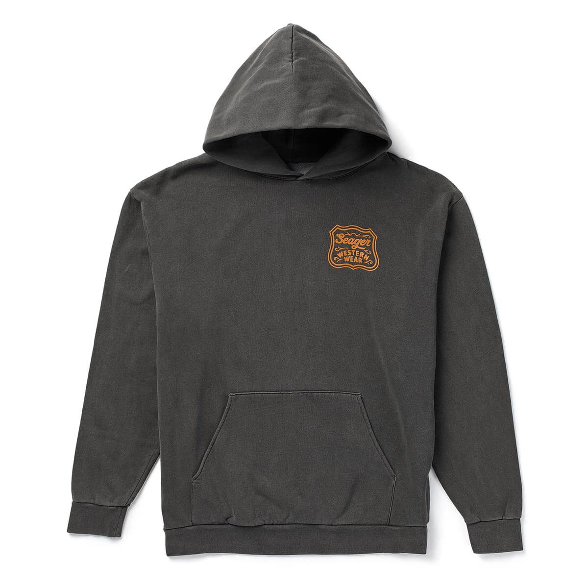 Badge Premium Hoodie Pigment Black