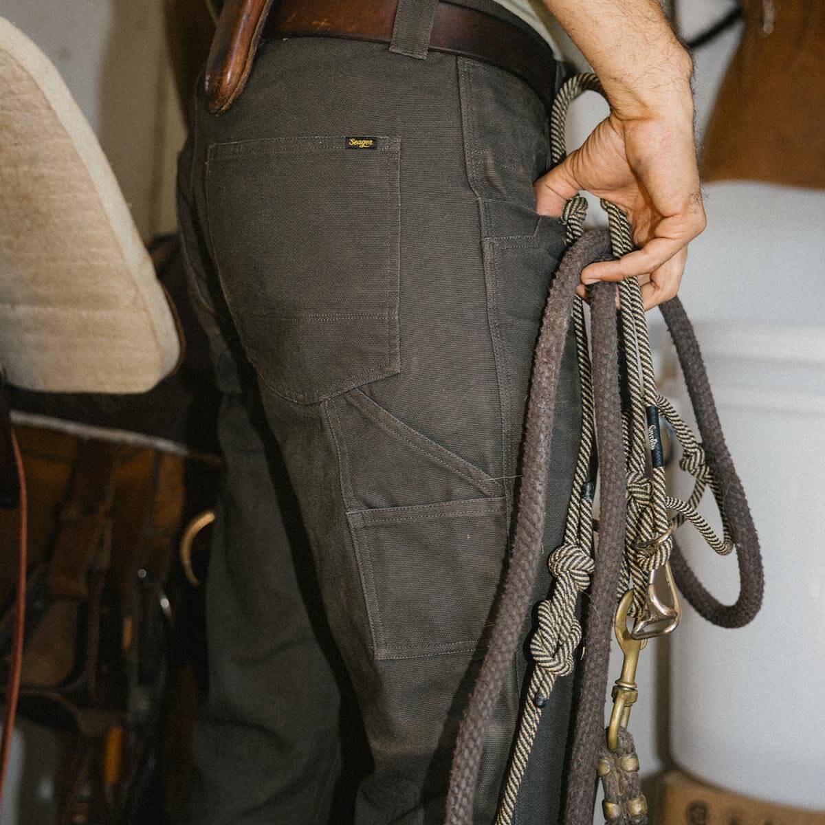 Bison Canvas Pant Darkwood