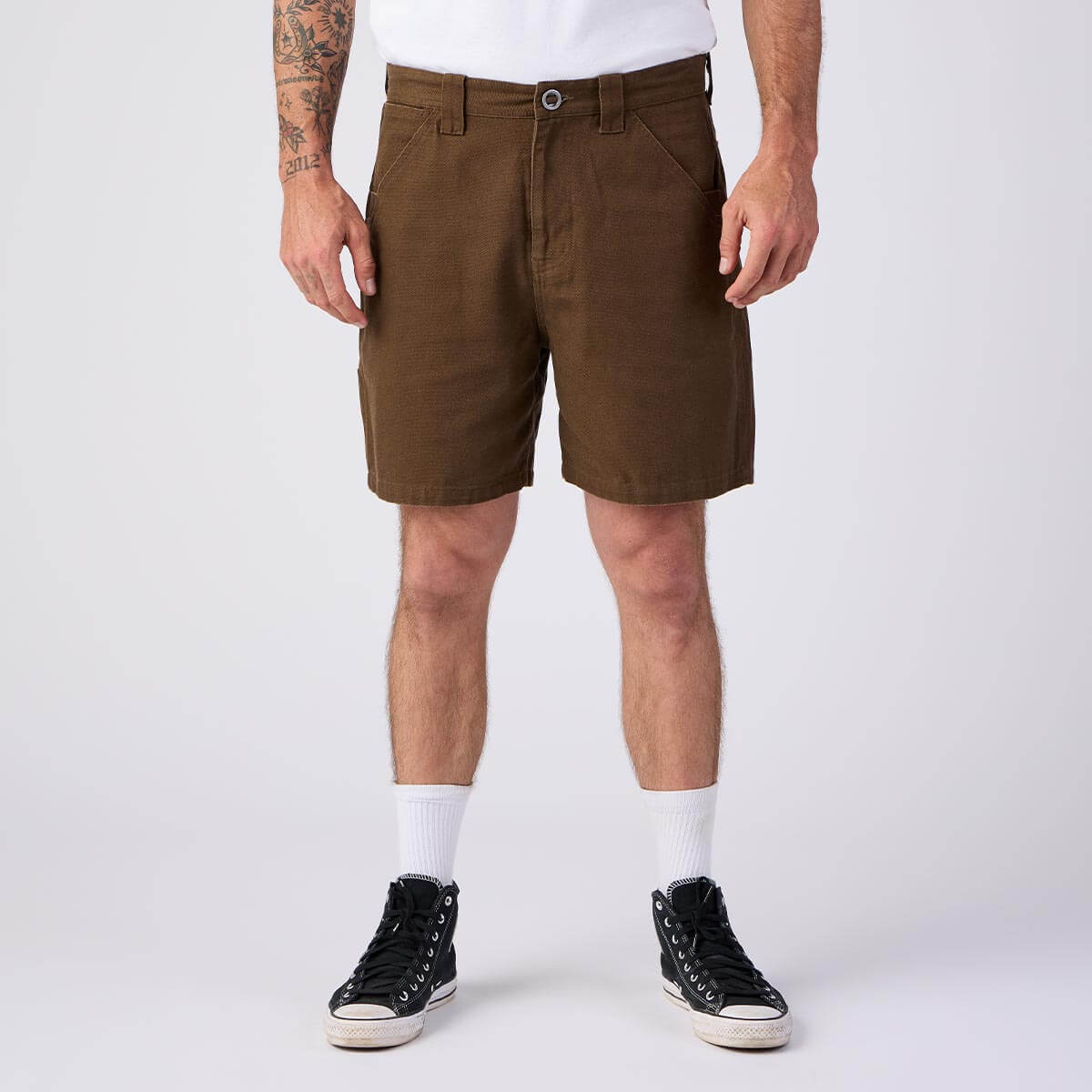 Bison Canvas Short Tobacco