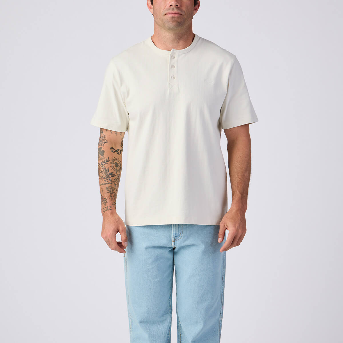 Brand Henley S/S White