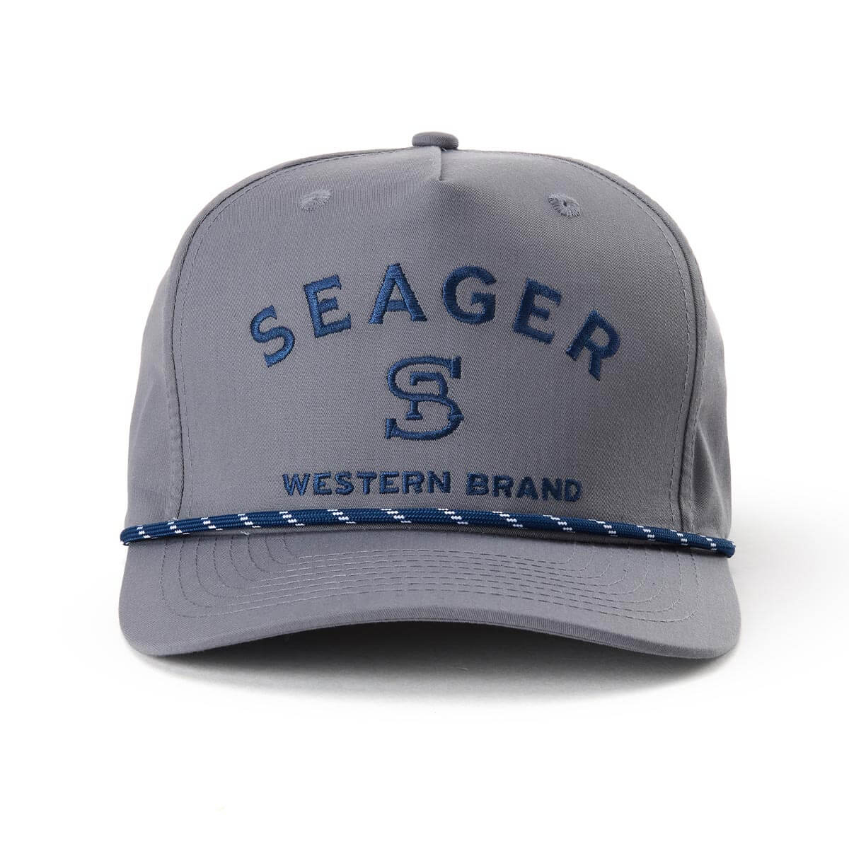Branded Snapback Faded Denim
