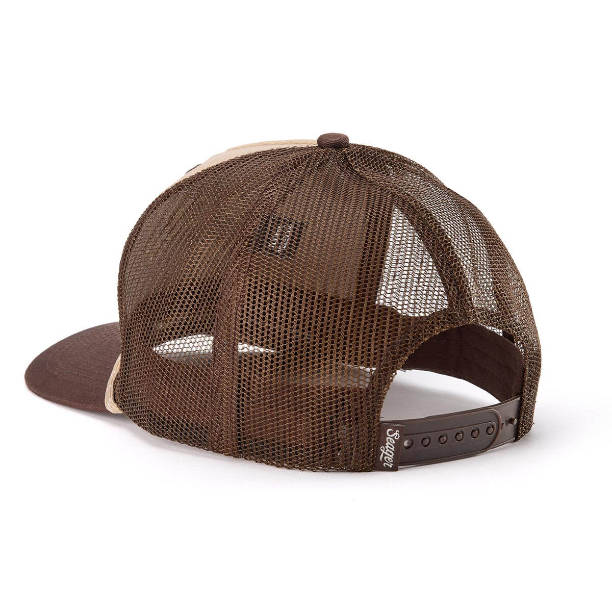 Branded Trucker Snapback Khaki