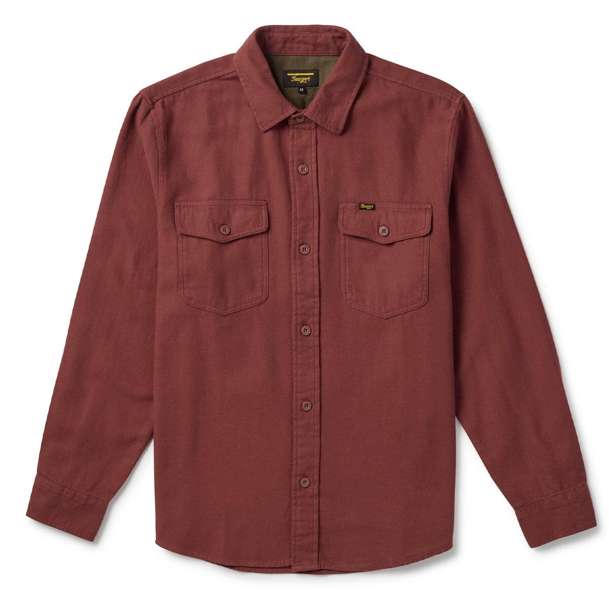 Calico Flannel Red Rock Solid