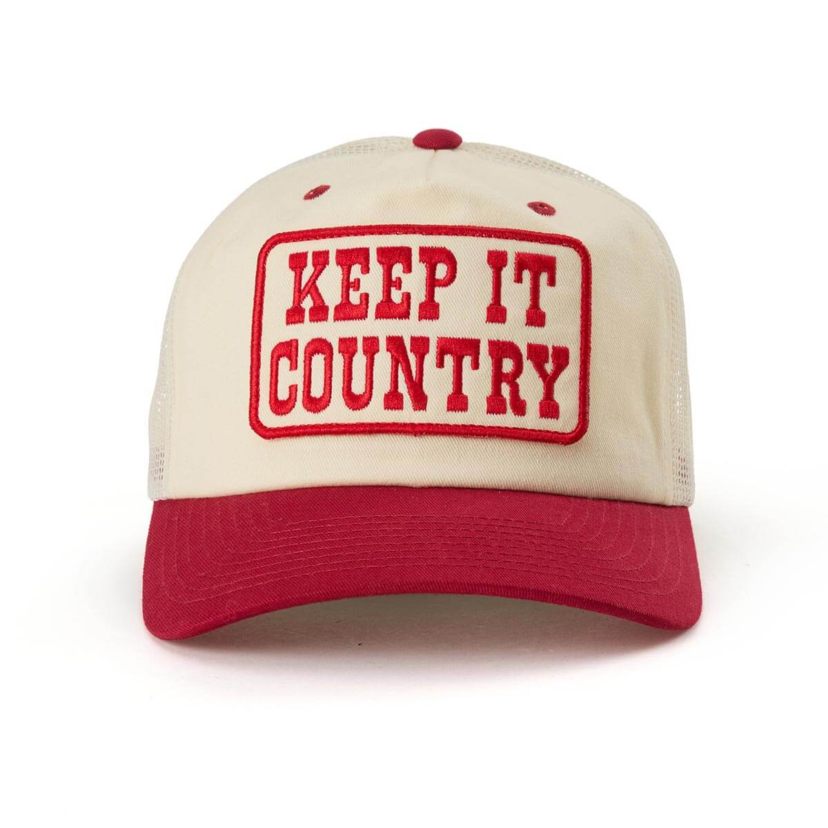 Keep It Country Trucker Snapback Cream/Red