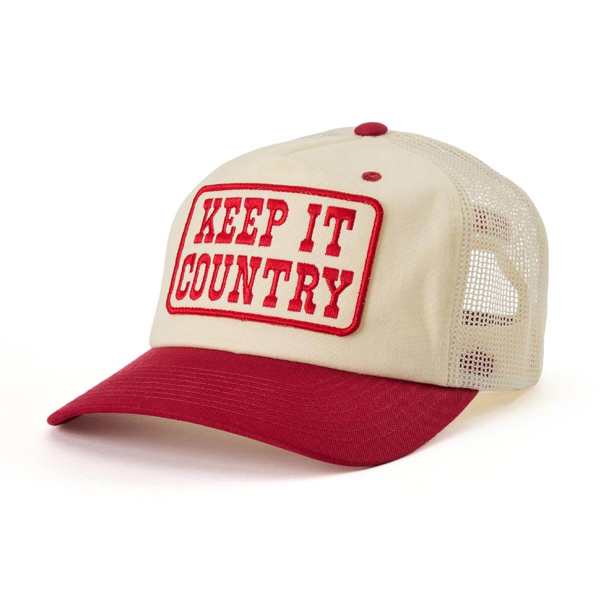 Keep It Country Trucker Snapback Cream/Red