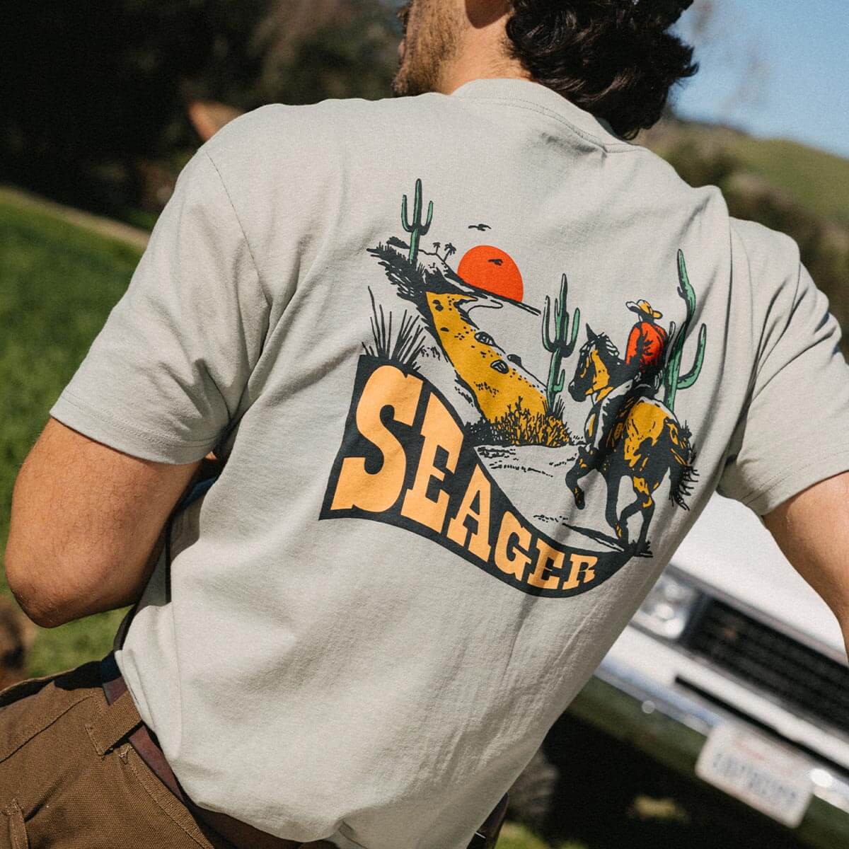 Long Ride Tee Desert Green