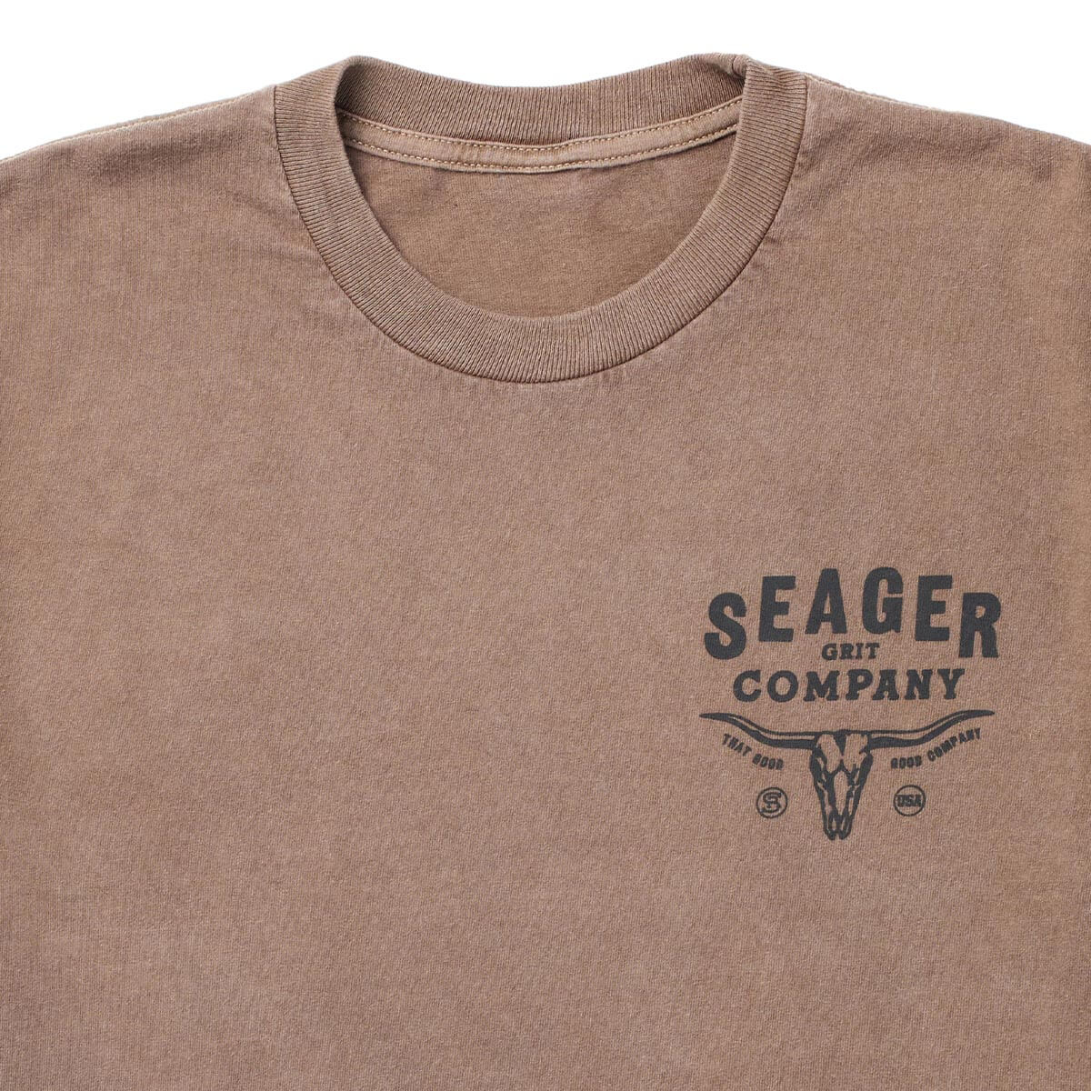 Longhorn Premium Tee Pigment Brown