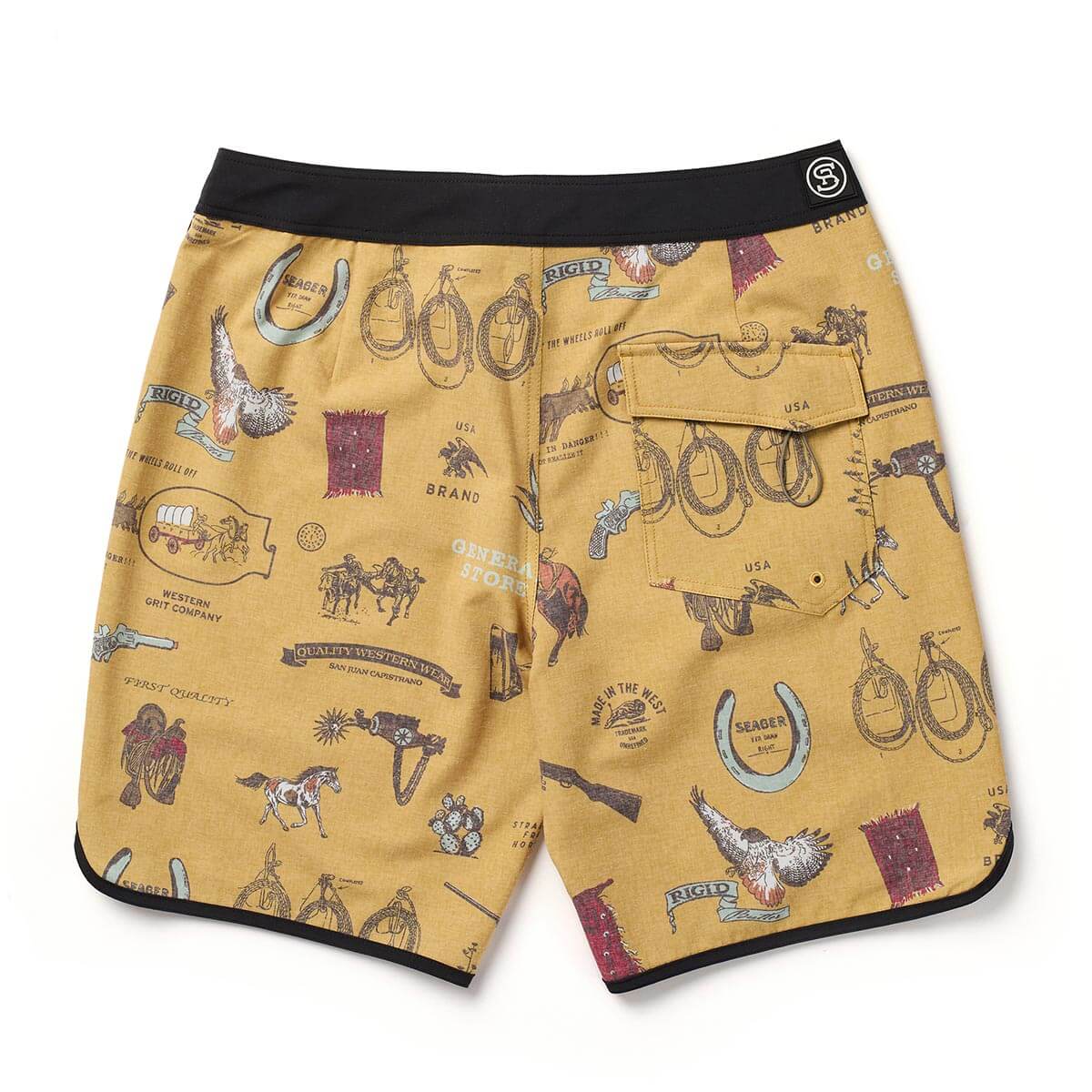 Microdose Scallop Boardshort Bronze