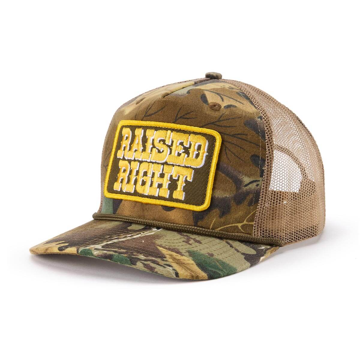 Raised Right Trucker Snapback Camo