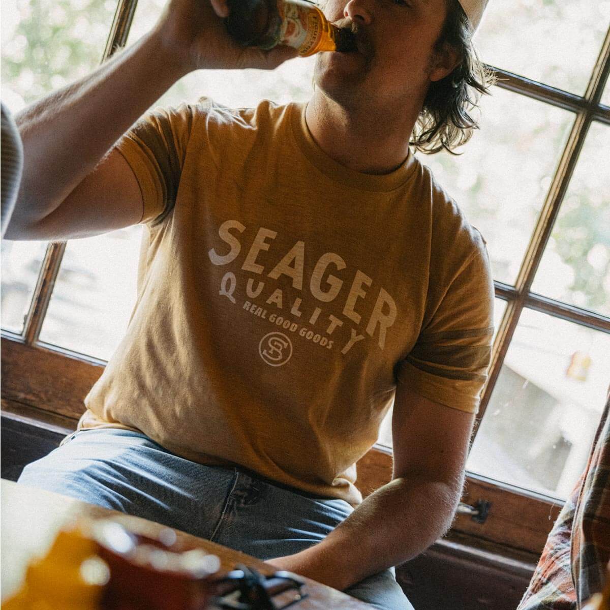 Riggins Crew Tee Bronze