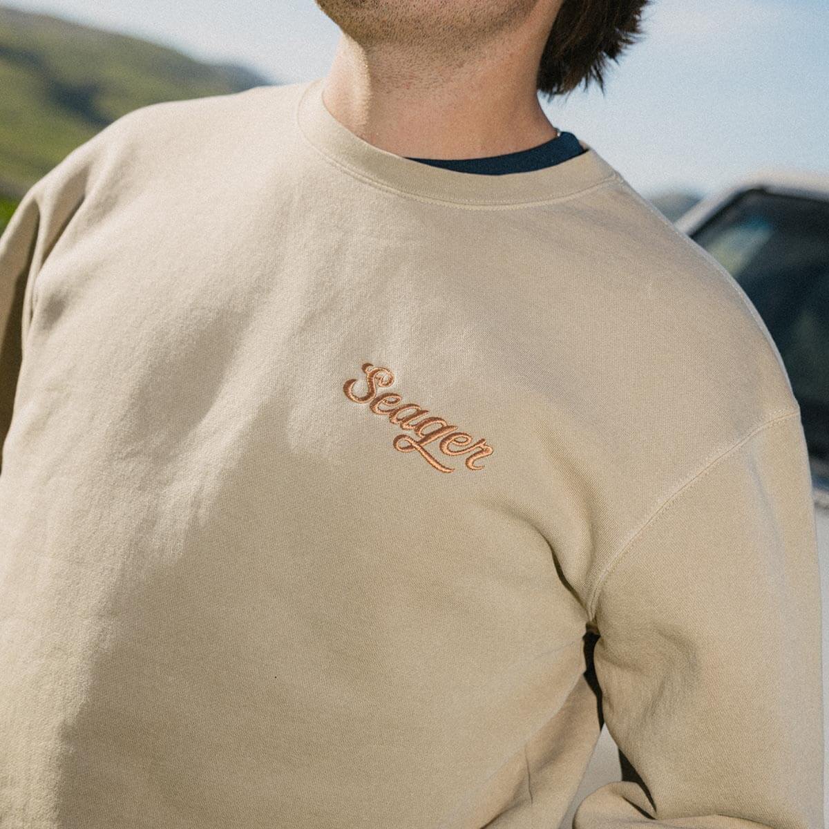 Russ Embroidered Premium Crew Pigment Stone