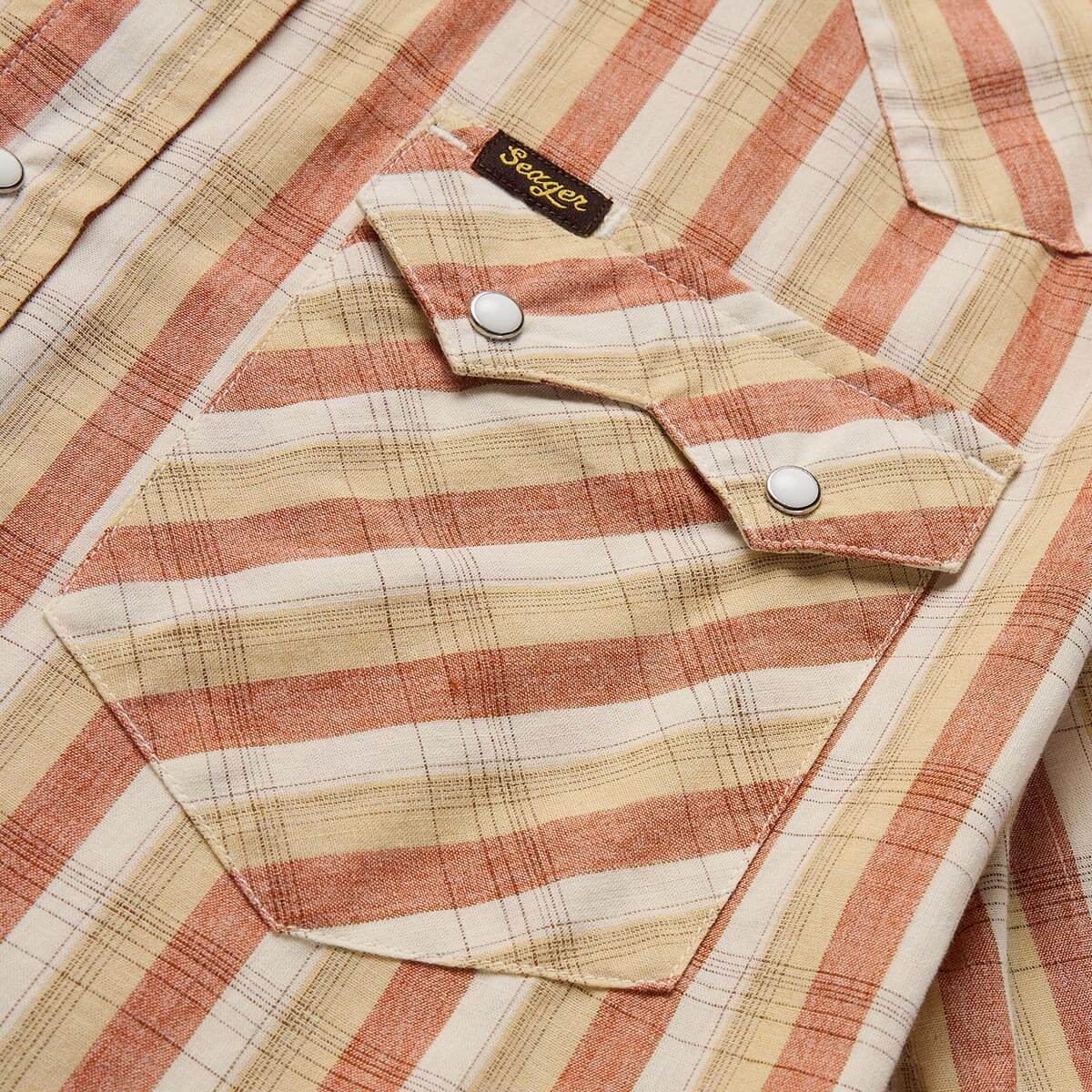 Sawtoof S/S Shirt White Wash Plaid