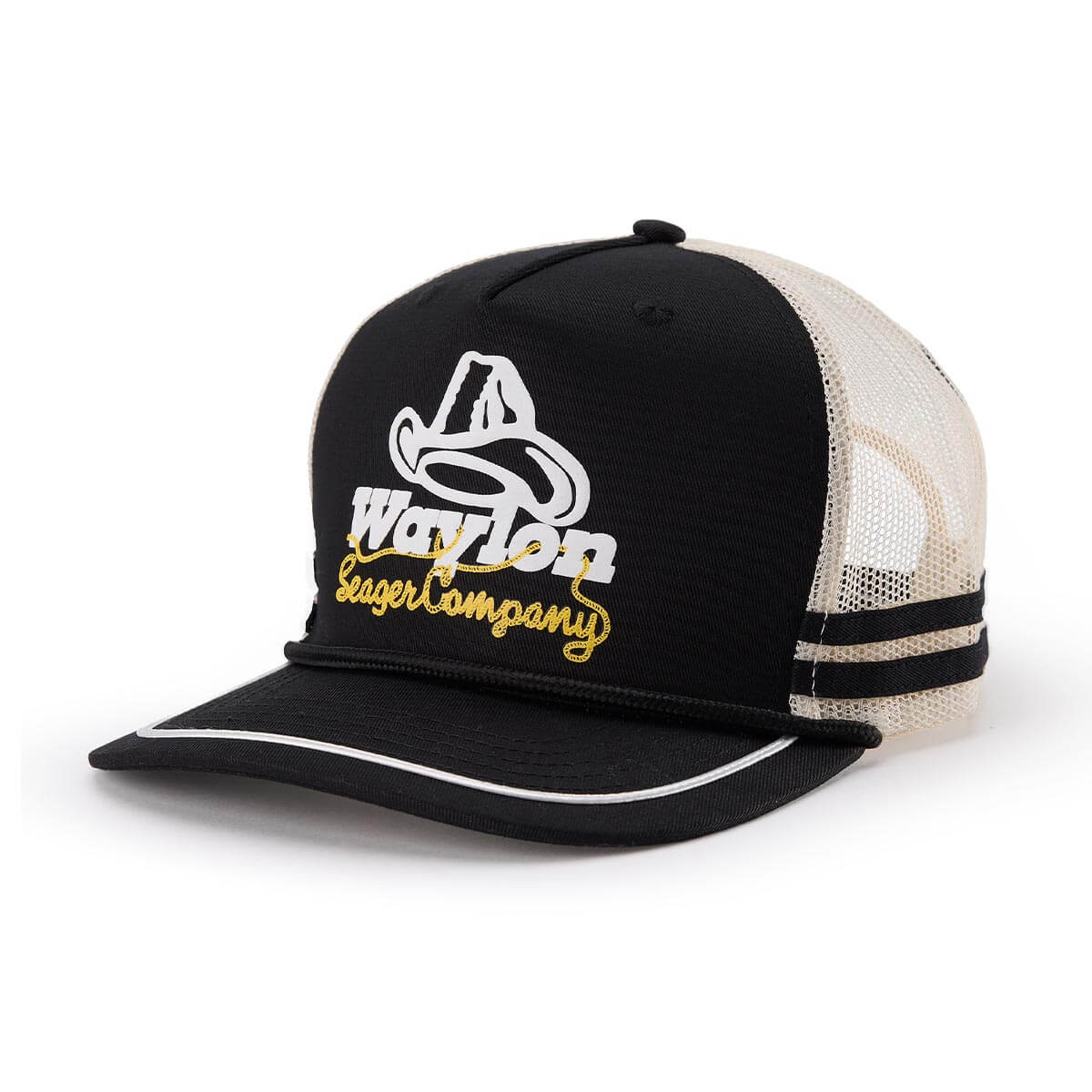 Seager x Waylon Jennings Lasso Lash Trucker Black