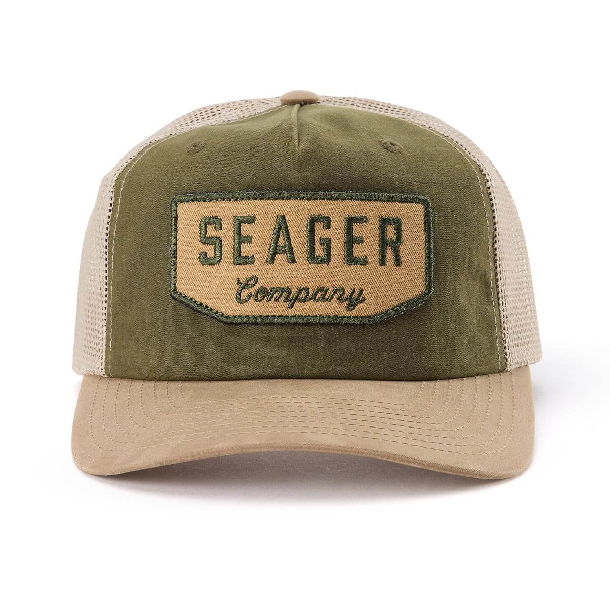 Wilson Waxed Snapback Tan/Green