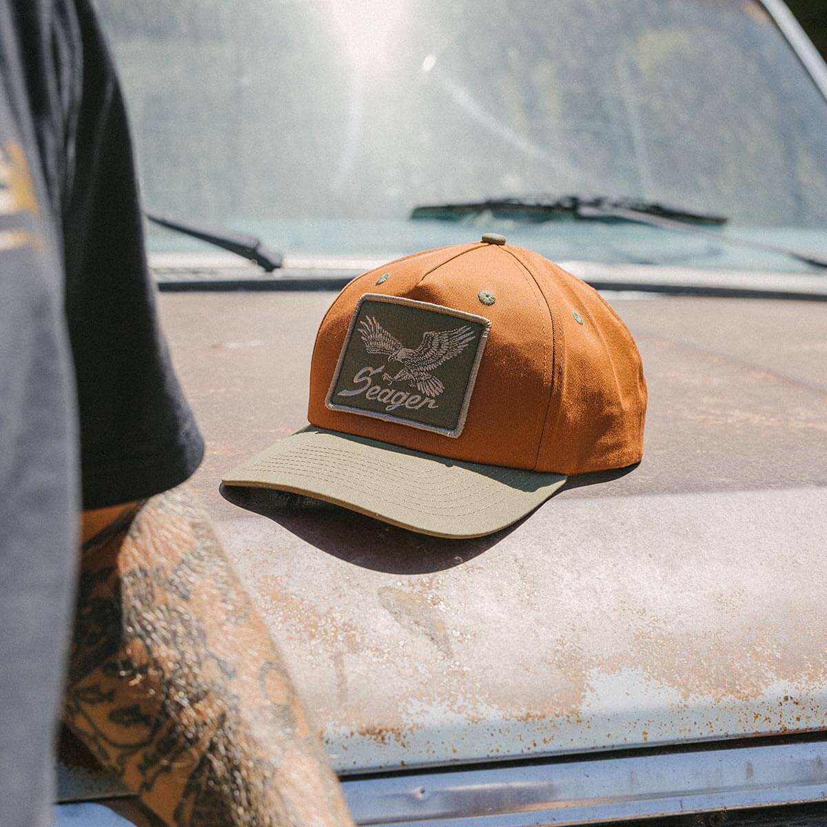 Wingspan Snapback Maroon/Green