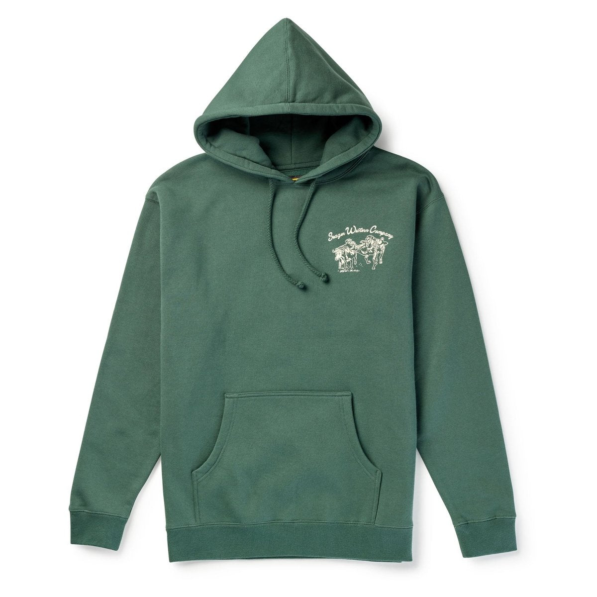 Los Rios Mid - Weight Hoodie Green - Seager Co.