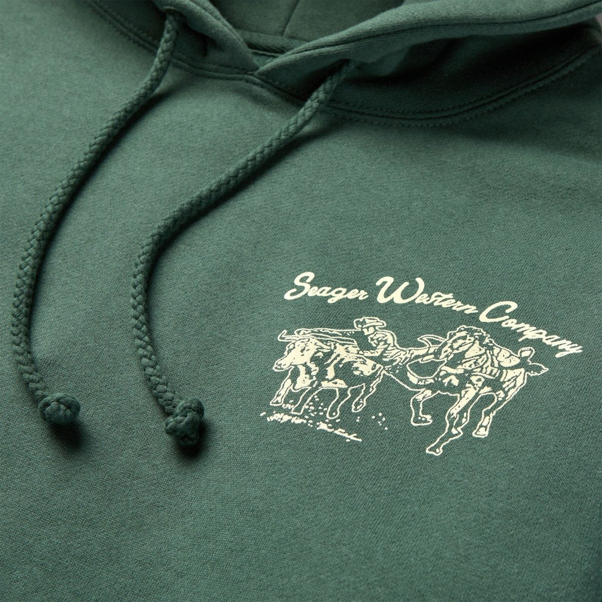 Los Rios Mid - Weight Hoodie Green - Seager Co.