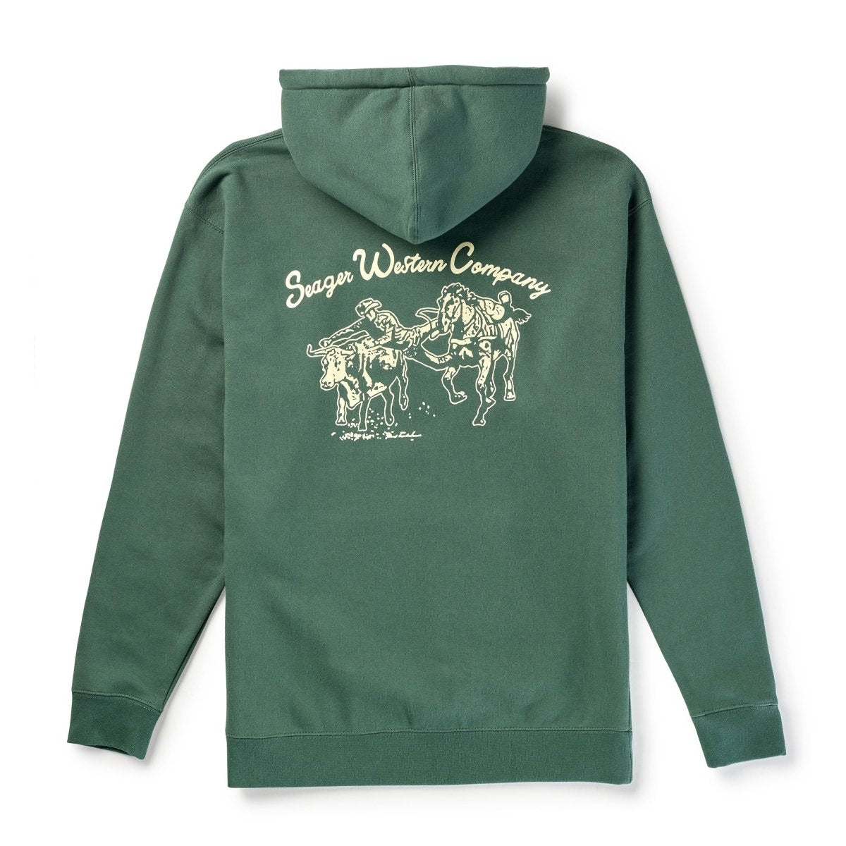 Los Rios Mid - Weight Hoodie Green - Seager Co.