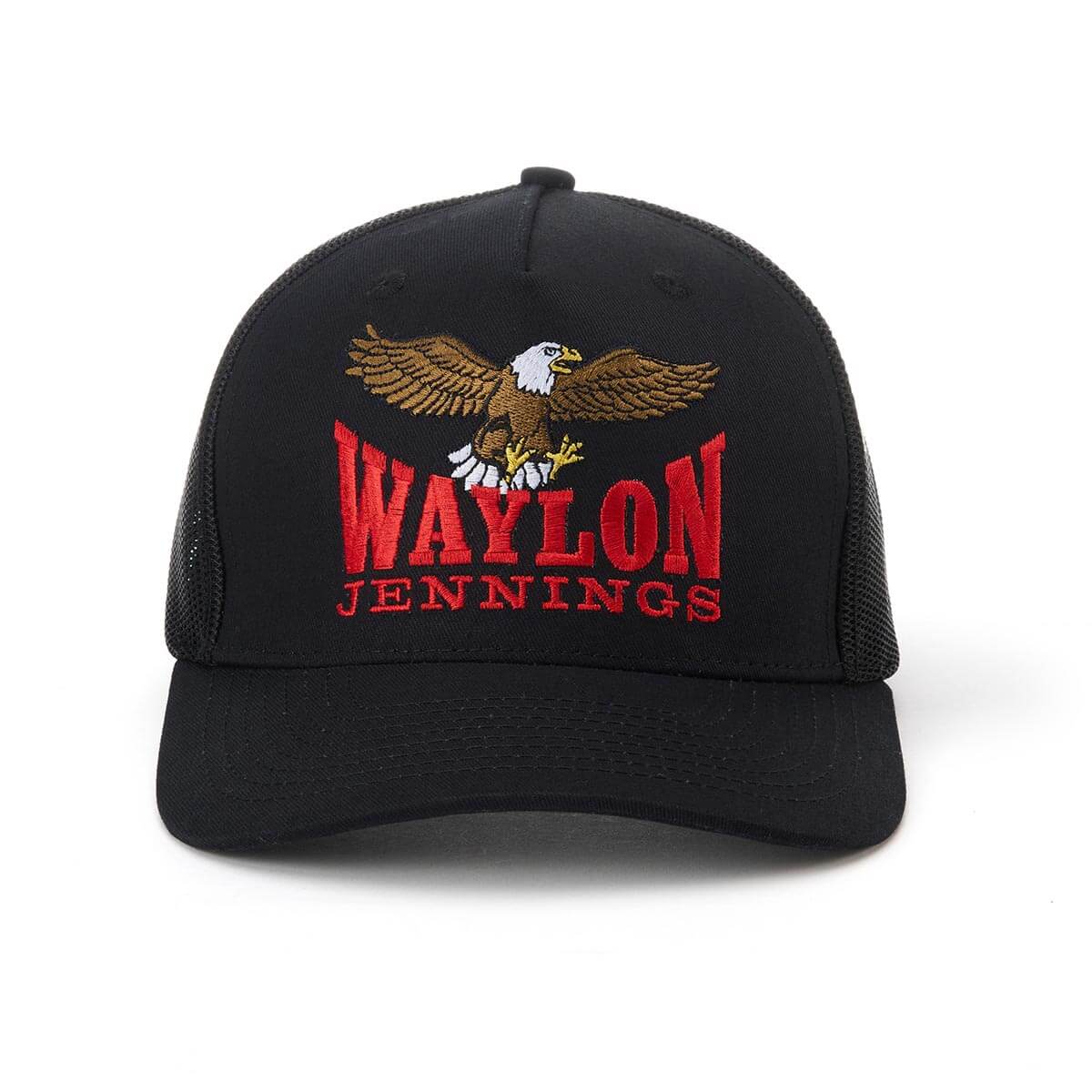 Seager x Waylon Jennings Eagle Snapback Black