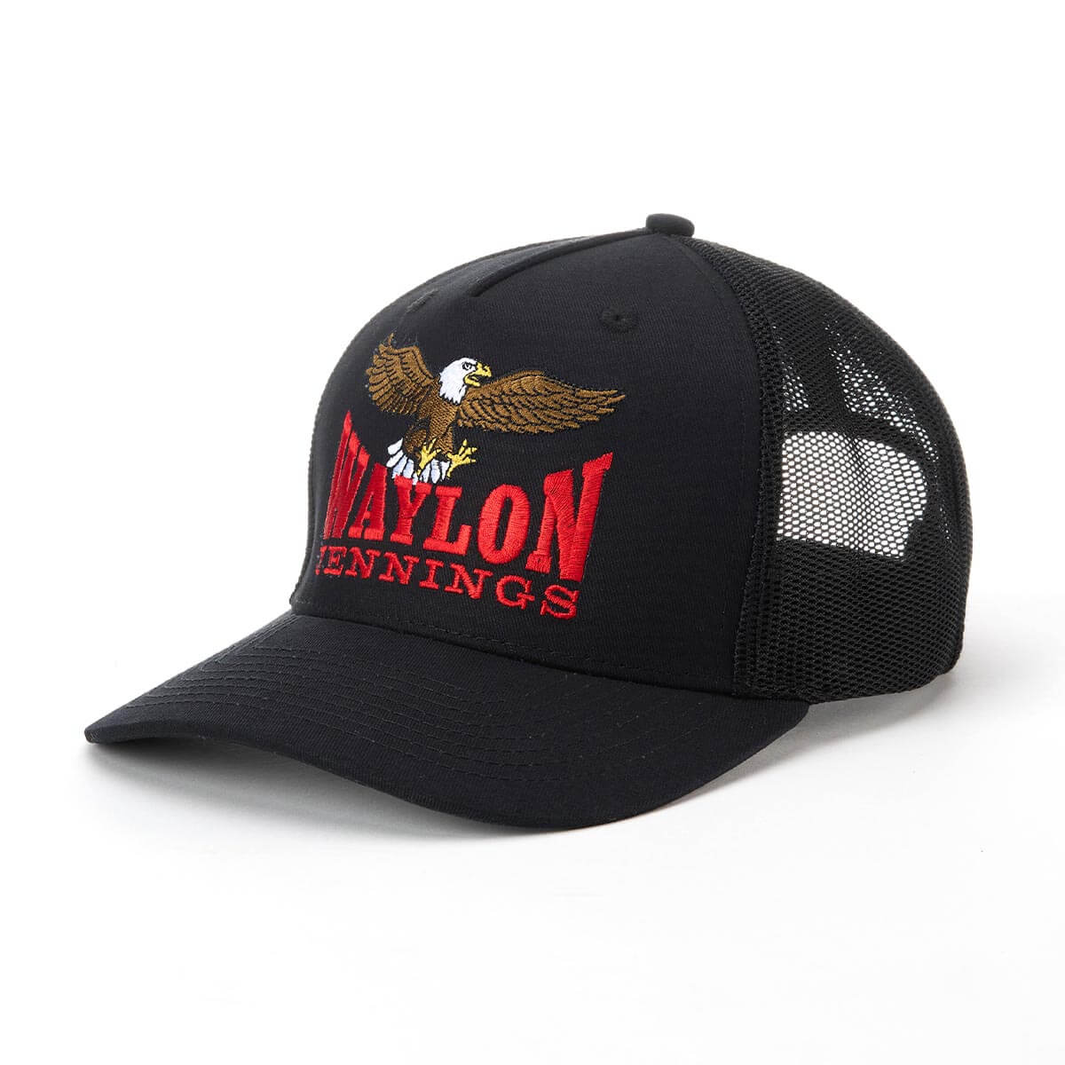 Seager x Waylon Jennings Eagle Snapback Black
