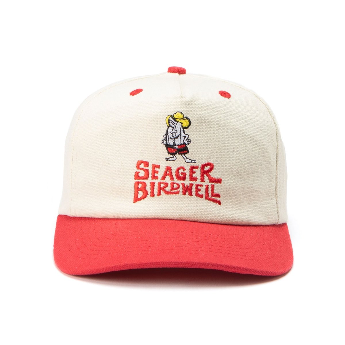 Seager x Birdwell Birdie Snapback Red/Cream - Seager Co.