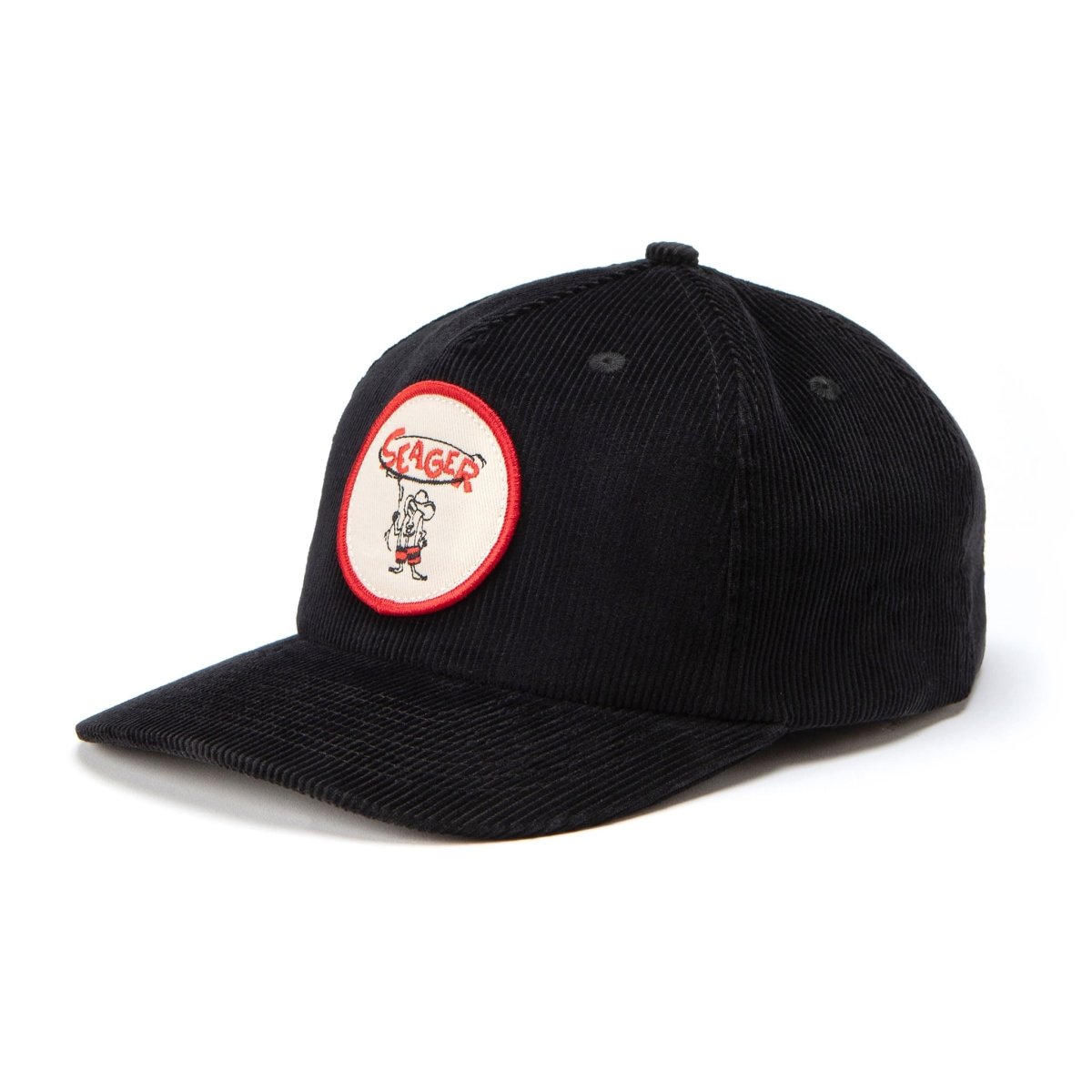 Seager x Birdwell Roping Birdie Corduroy Snapback Black - Seager Co.