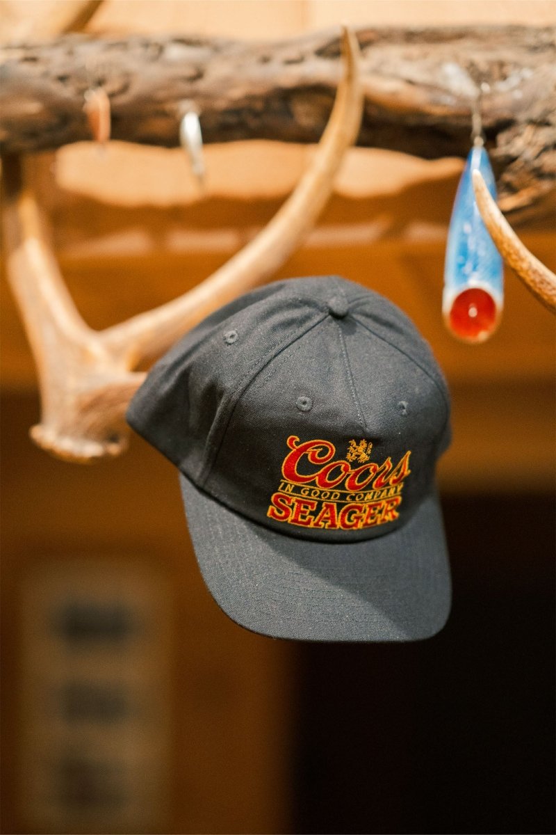 SEAGER X COORS BANQUET BRAND HEMP SNAPBACK BLACK - Seager Co.