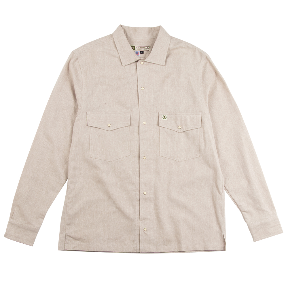 Seager x Huckberry Whippersnapper L/S Linen Sand