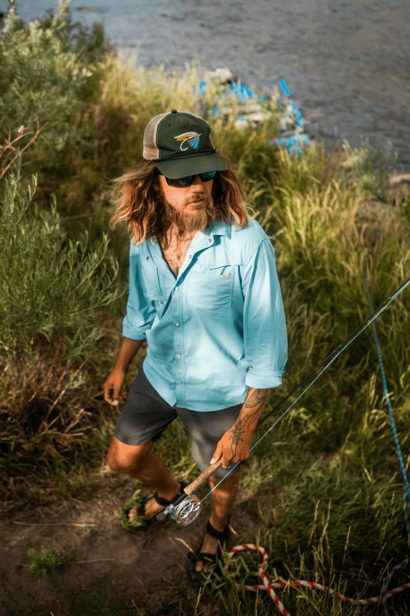 Seager x Flylords El Pescador L/S Shirt Teal - Seager Co.