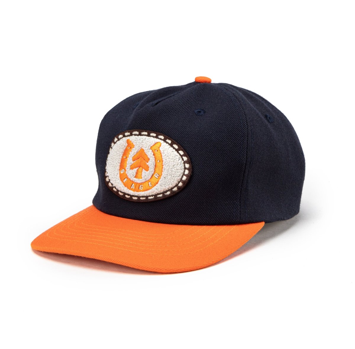 Seager x Huckberry Buckle Hat Blue/Orange - Seager Co.