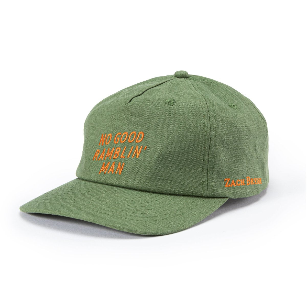 Seager x Zach Bryan Strapback Olive - Seager Co.