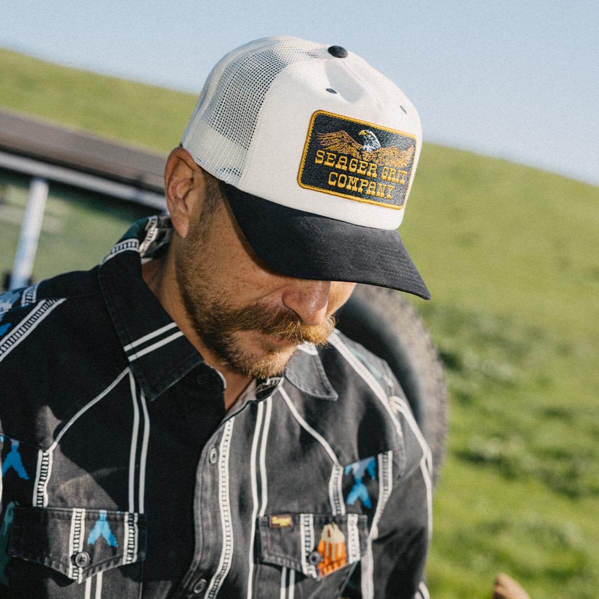 Big Rig Trucker Snapback Cream/Black