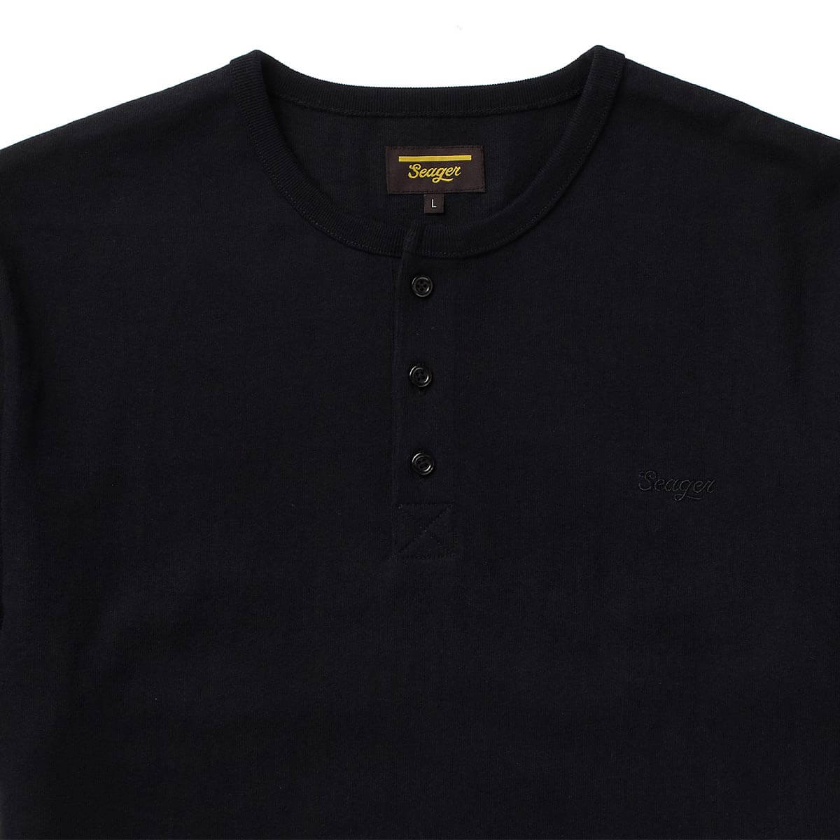 Brand Henley S/S Black