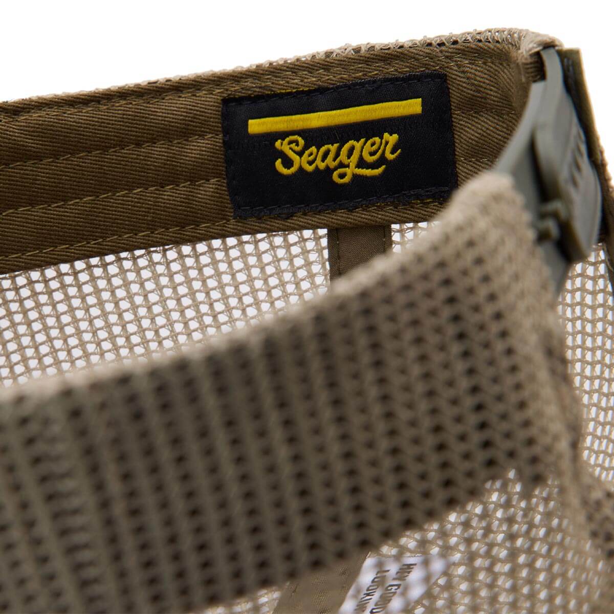 Branded Waxed Canvas Trucker Snapback Green