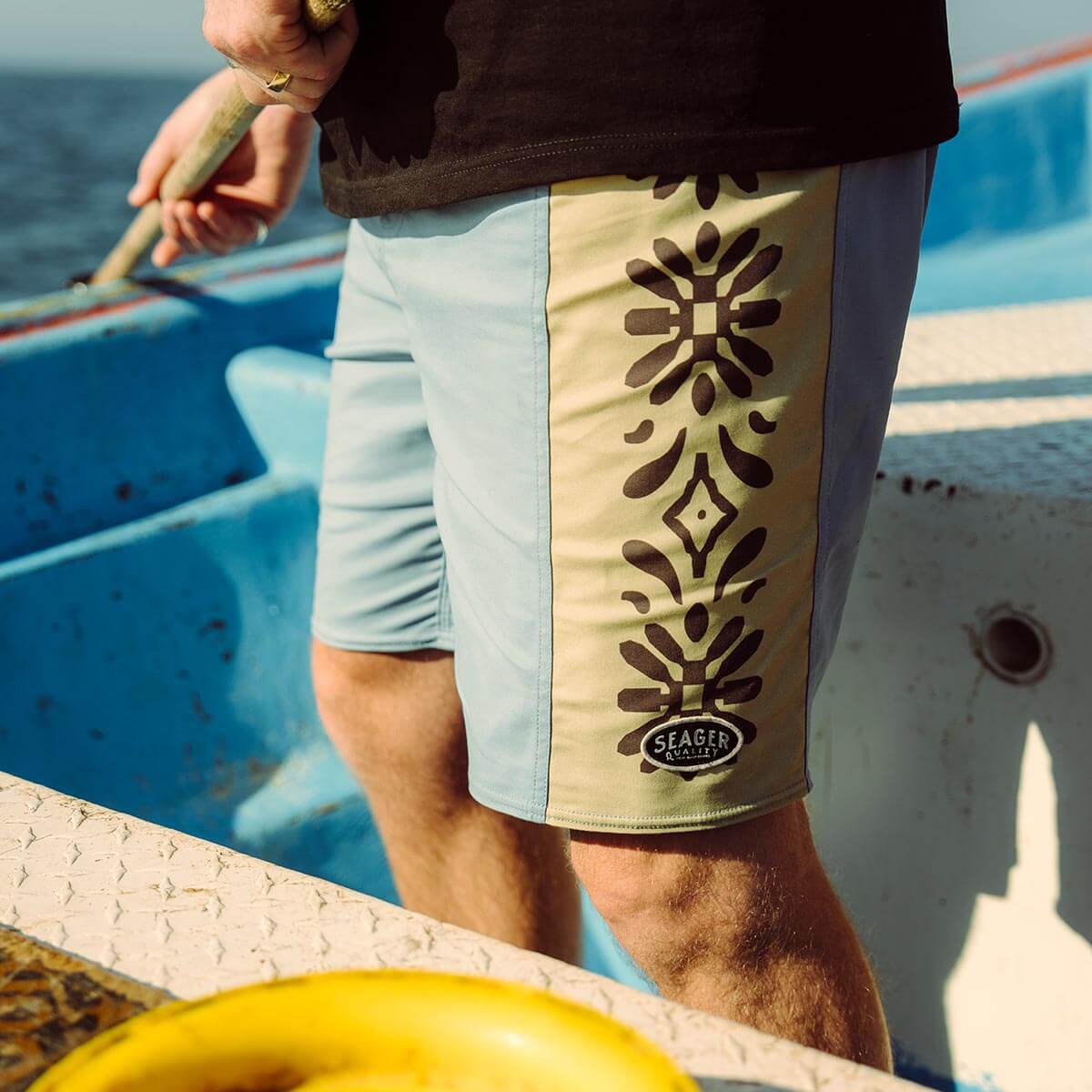 Capo Panel Boardshort Faded Denim