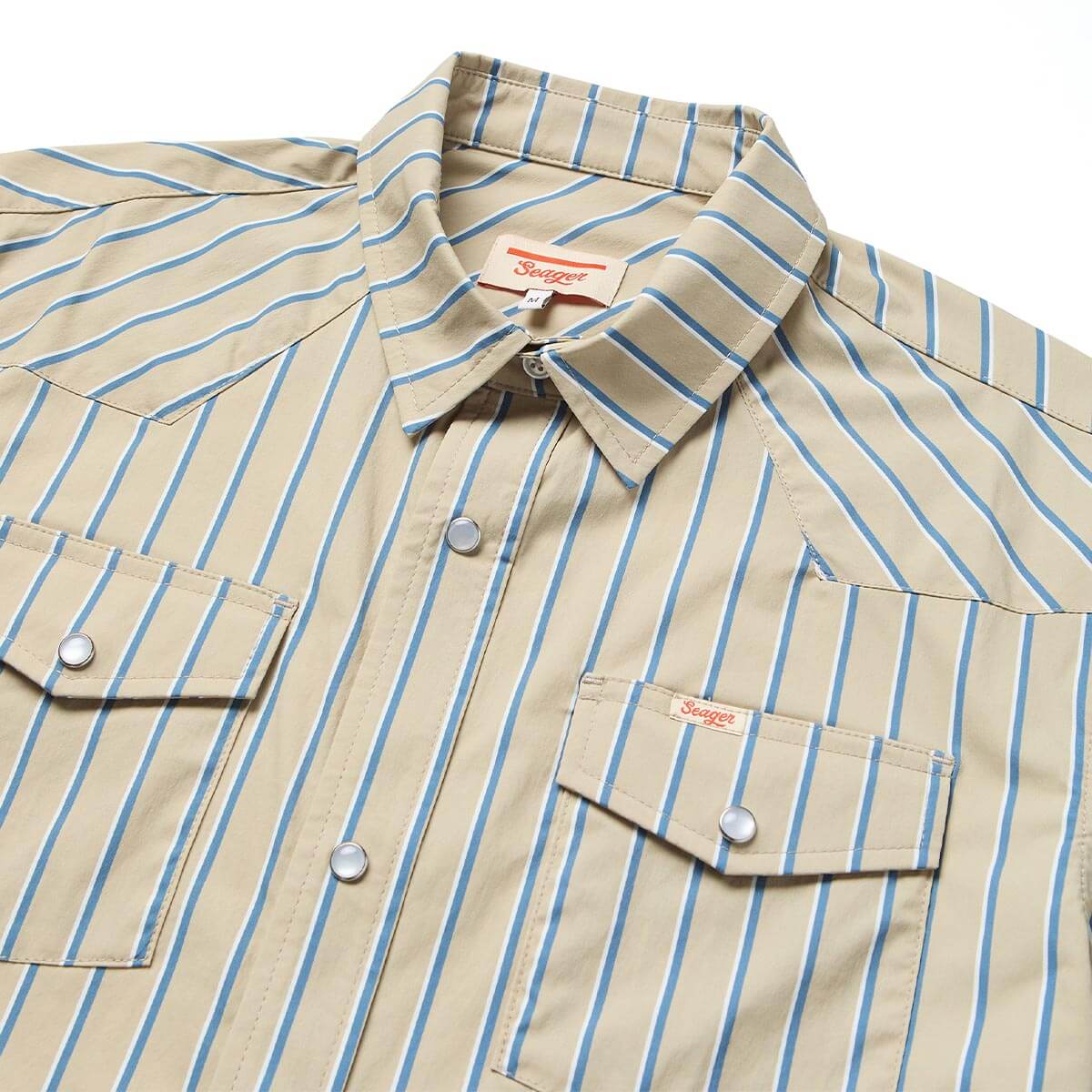 El Ranchero S/S UV Shirt Tidal Foam Stripe