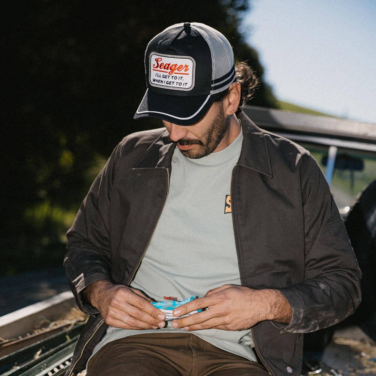 High Noon Trucker Snapback Black/Cream