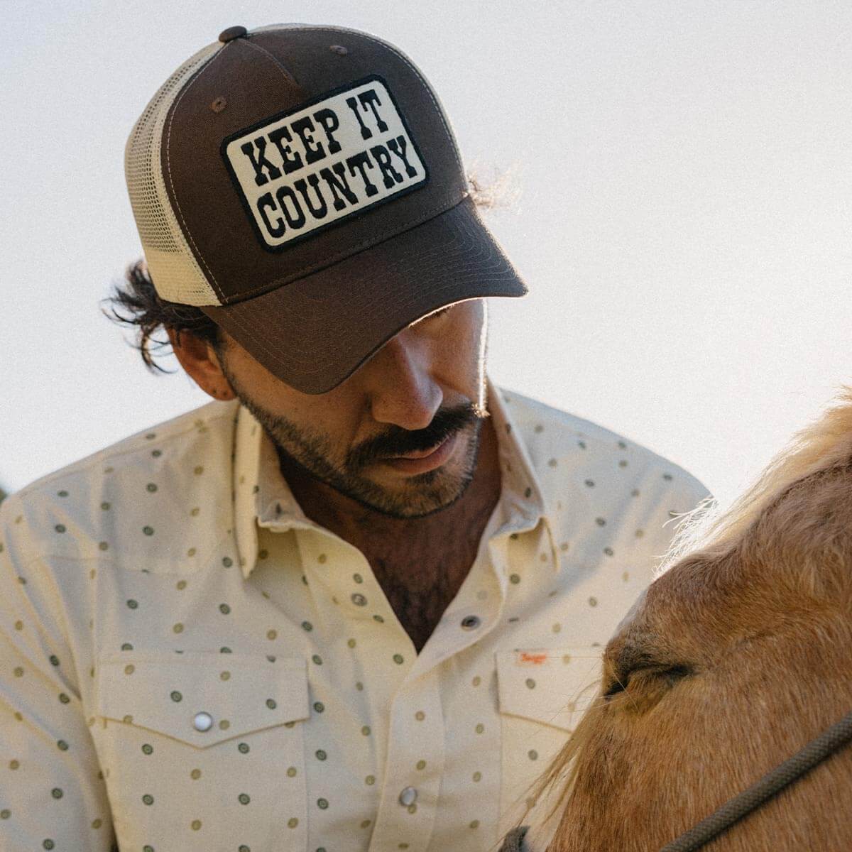 Keep It Country Trucker Snapback Brown/Cream