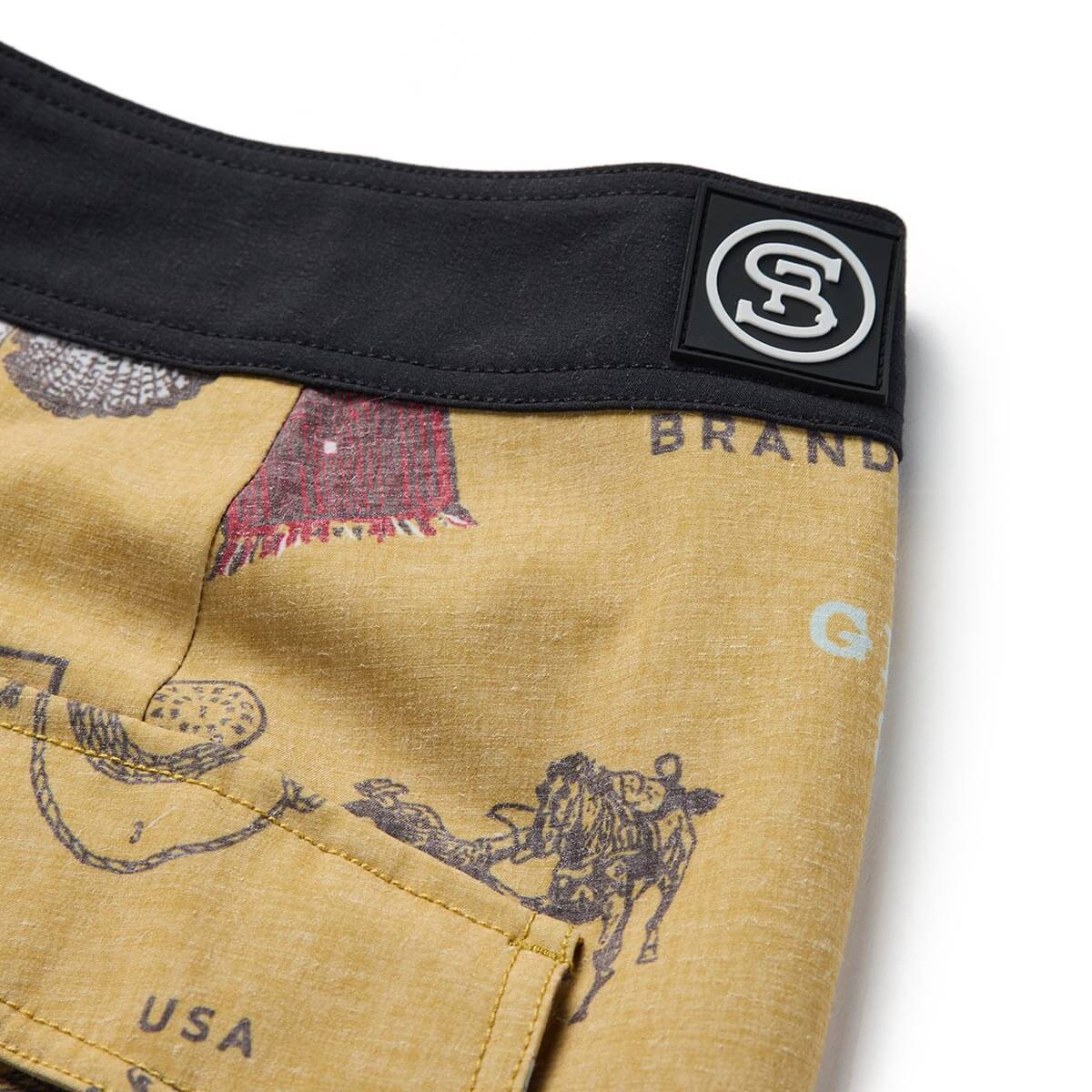 Microdose Scallop Boardshort Bronze