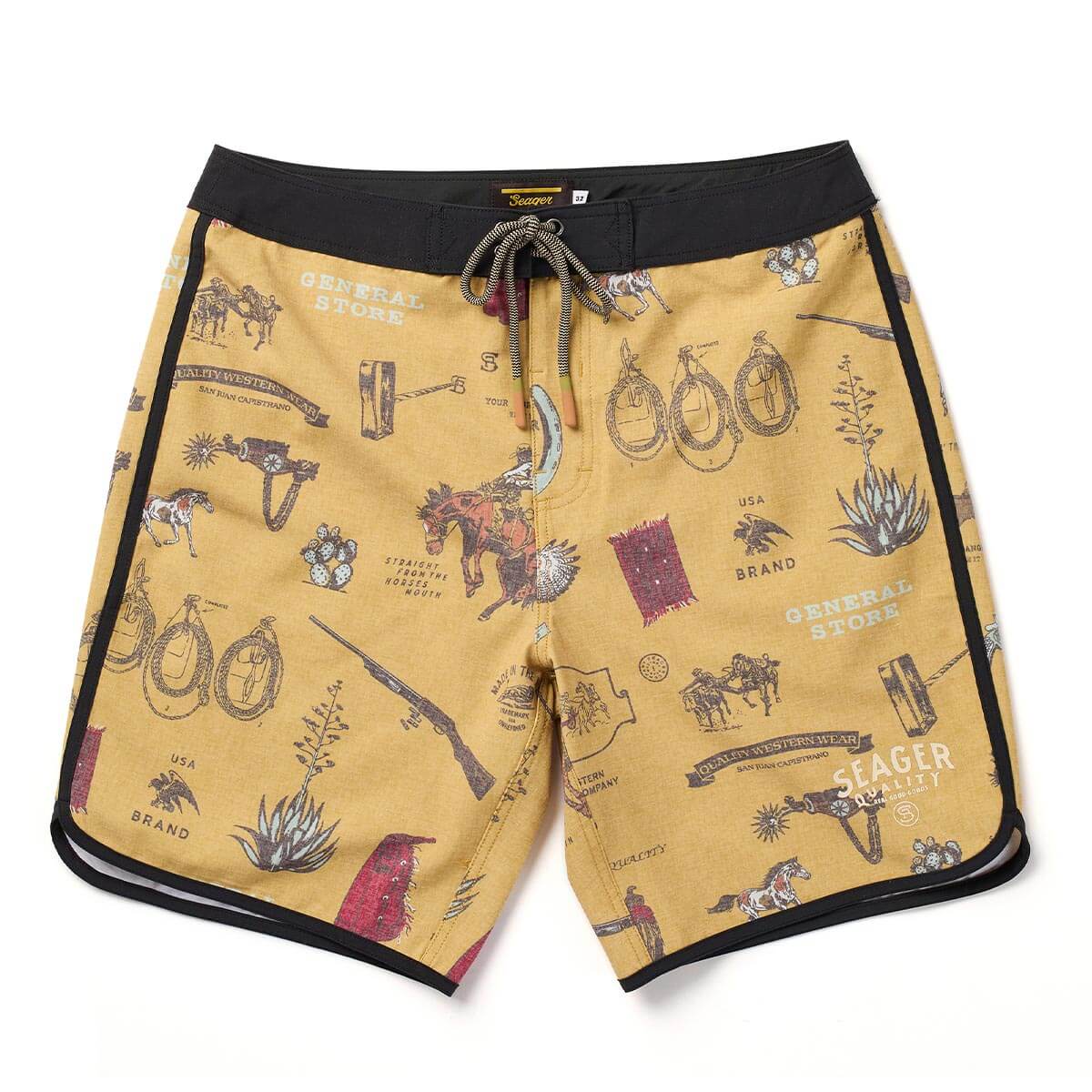Microdose Scallop Boardshort Bronze
