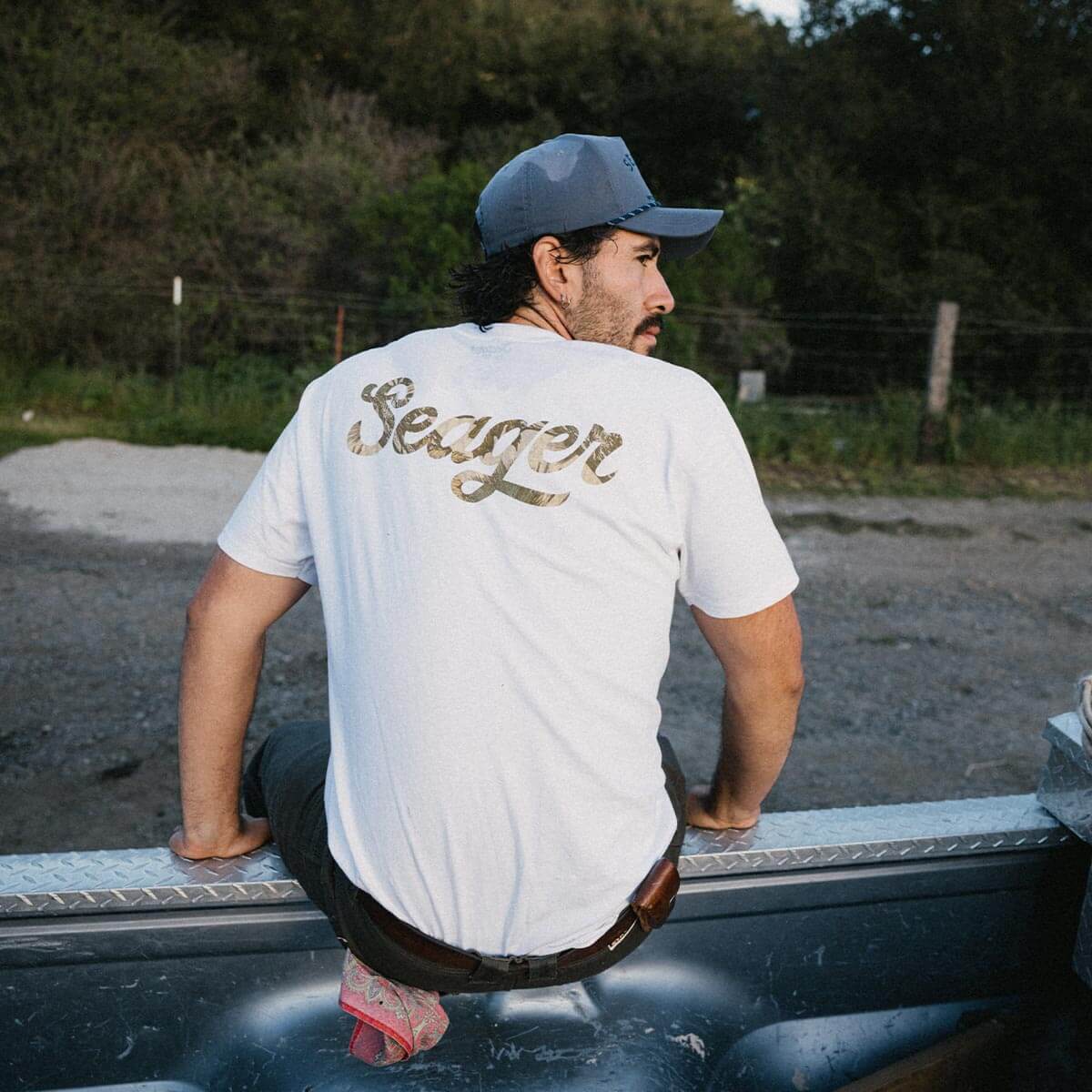 Russ Fill Tee White