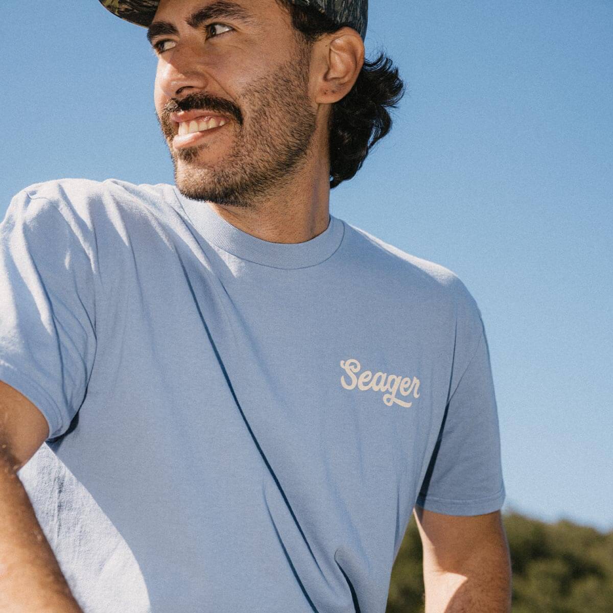 Russ Tee Faded Denim