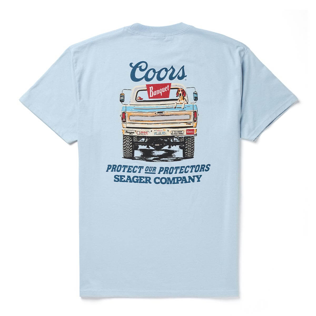 Seager x Coors Banquet Bumper Tee Blue