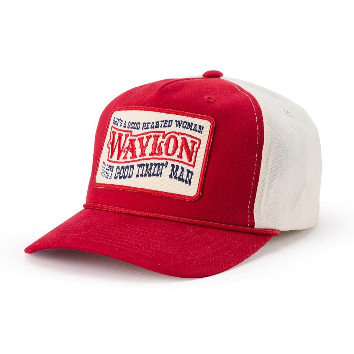 Seager x Waylon Jennings Good Hearted Woman Snapback Red