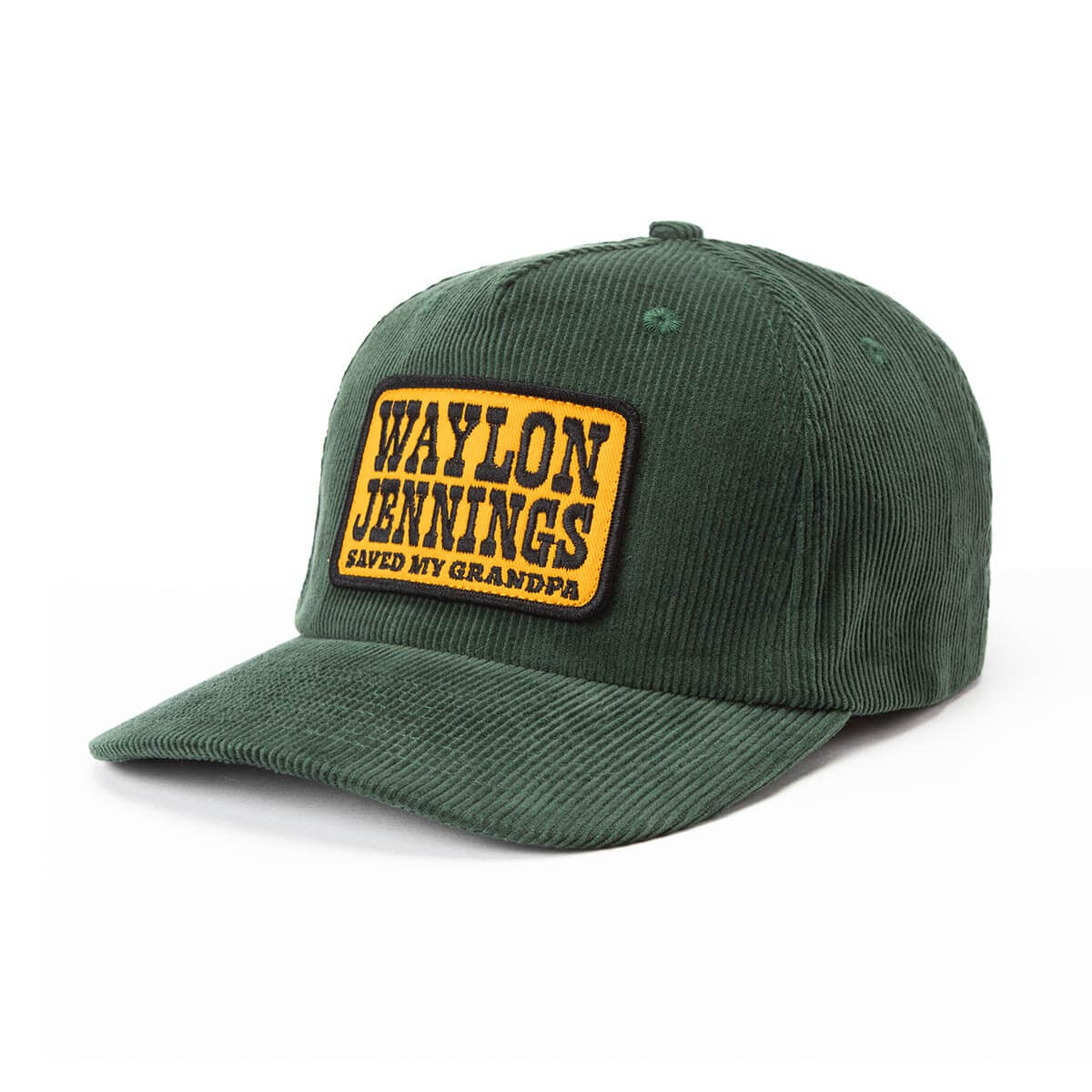 Seager x Waylon Jennings Grandpa Snapback Forest Green
