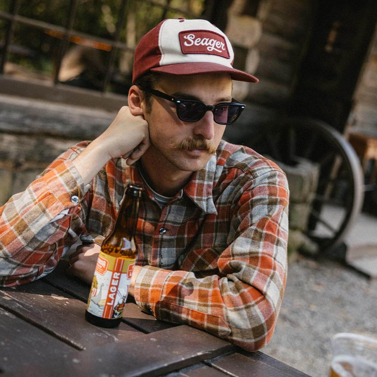 Uncle Bill Hemp Snapback Red/White