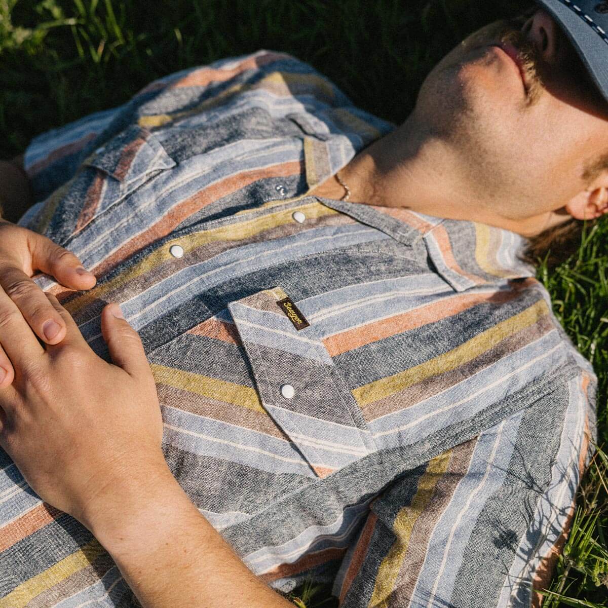 Whippersnapper S/S Shirt Washed Stripe Navy
