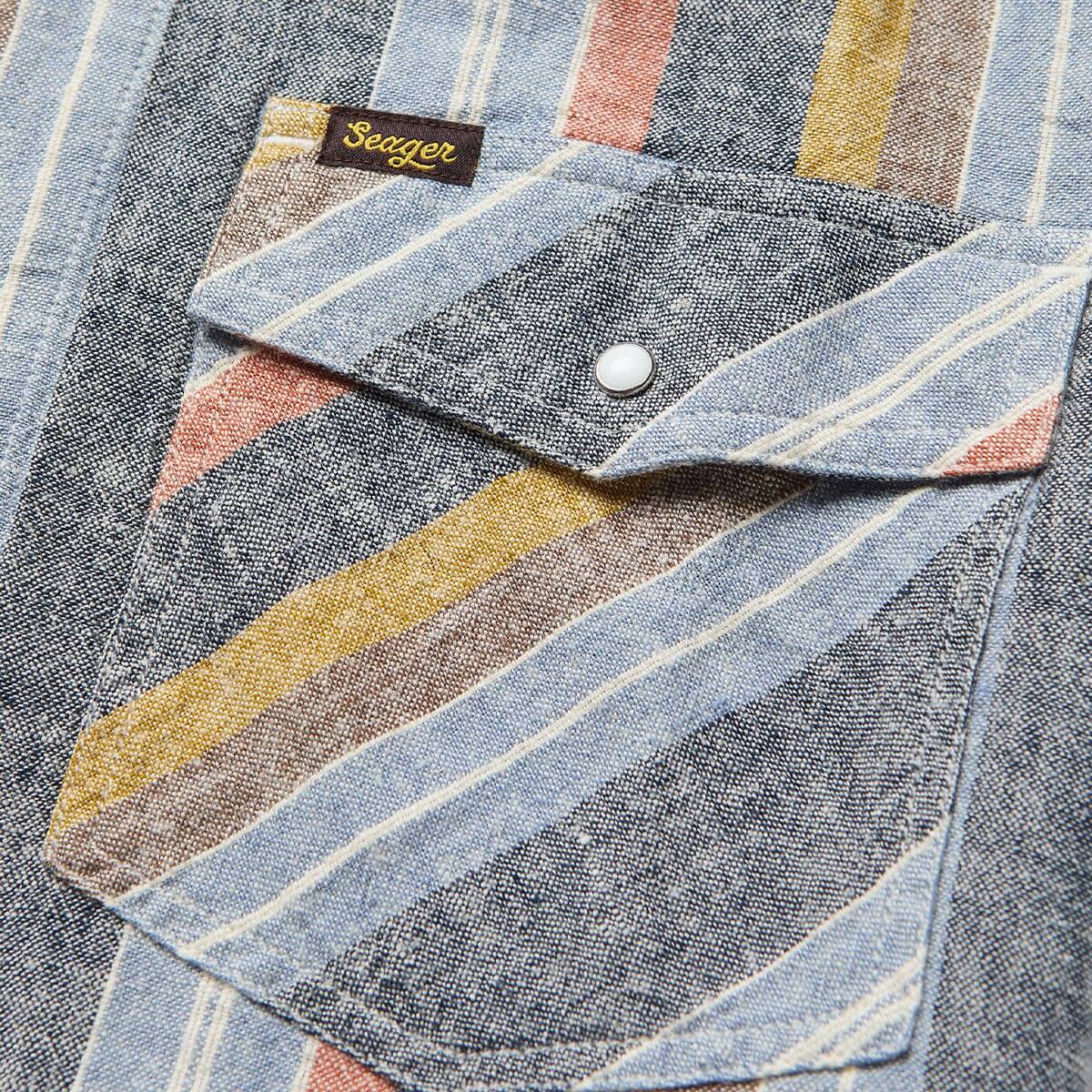 Whippersnapper S/S Shirt Washed Stripe Navy