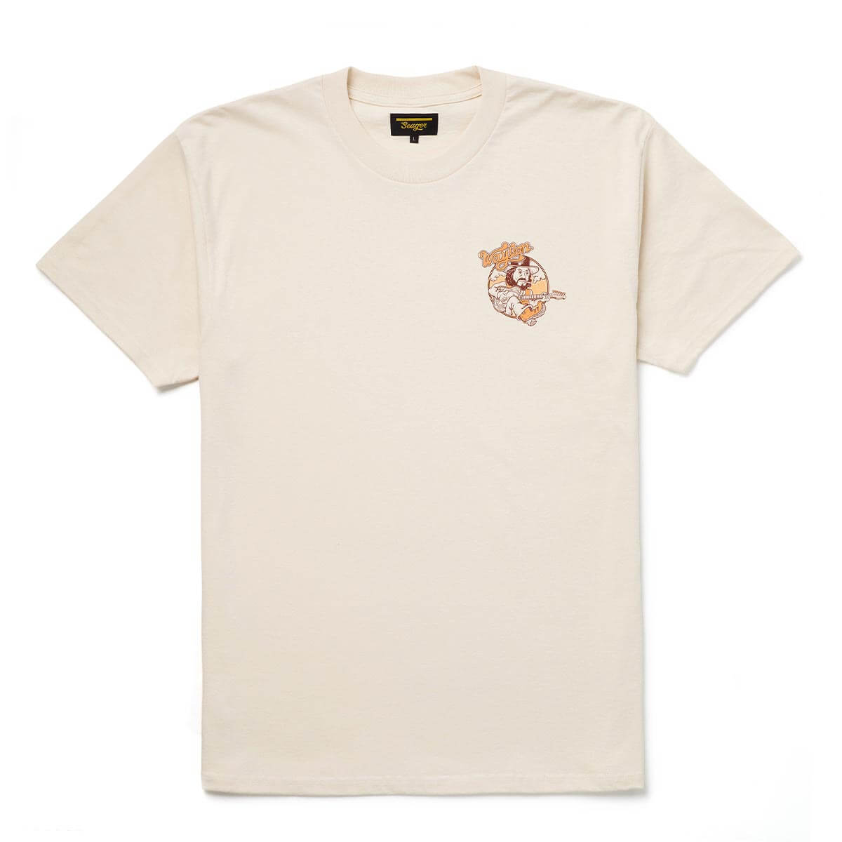 Seager x Waylon Jennings Only Daddy That'll Walk the Line Tee White